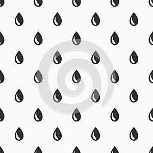 Black and white rain drops pattern