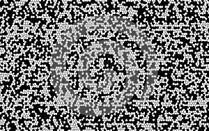 Black and white mosaic random squares pattern