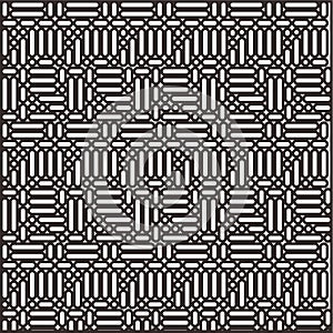 Black And White Rectangular Pattern Wallpaper