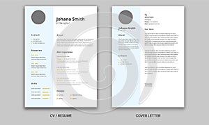 Black and White Resume and Cover Letter  jobs resumes