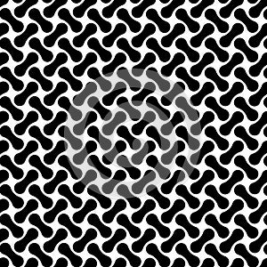 Black And White Retro Sixties Seventies Background Pattern