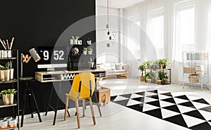 Black and white room