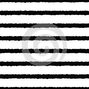 Black, white rough stripes texture seamless pattern. Great for modern wallpaper, backgrounds, invitations, packaging design projec