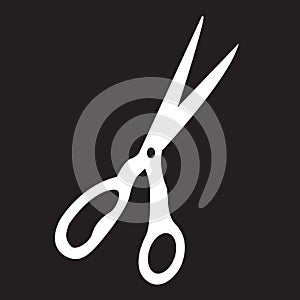 Black and white scissors sign