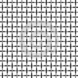 Black and white seamless geometric pattern. Repeatable texture /