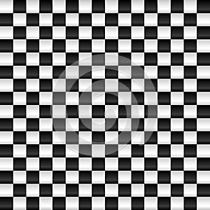 Black and white seamless geometric pattern. Repeatable texture /