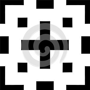 Bianco e nero senza soluzione di continuità geometrico modello 