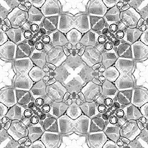 Black and white seamless pattern. Appealing delica