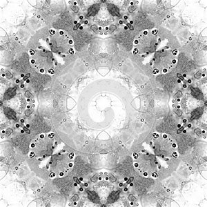 Black and white seamless pattern. Appealing delica