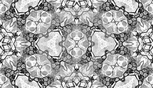 Black and white seamless pattern. Astonishing deli