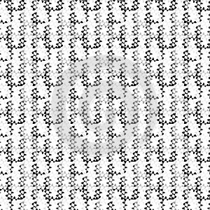 Black and white seamless pattern of decorated squares over a transparent background