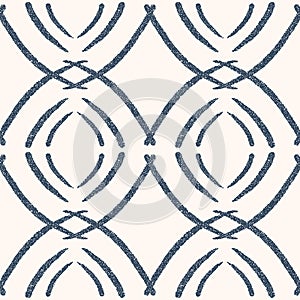 Seamless pattern with dotted geometric drawing