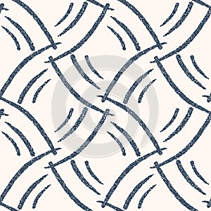 Seamless pattern with dotted geometric drawing