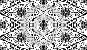 Black and white seamless patterns