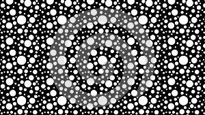 Black and White Seamless Random Dots pattern Vector Graphic
