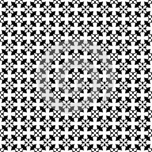 Black and white seamless repeated geometric art pattern background