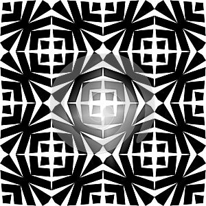Vector BLACK WHITE SEAMLESS PATTERN DESIGN