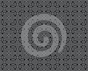 Black and white seamless tire pattern