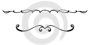 black and white set of delimiters for text