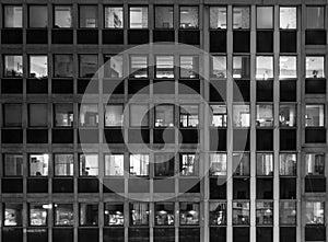 Black and white shot of Edificio Martinelli Se Brazil photo