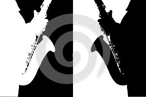 Bianco e nero da sassofono 