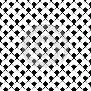 Black and white simple star shape geometric seamless pattern, vector