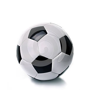Black and white soccer ball