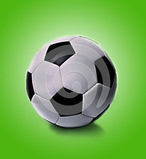 Black and white soccer ball