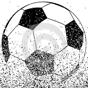 Black and white soccer ball