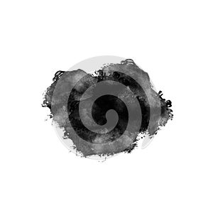 Black and white spash colour. Smoke Effect photo