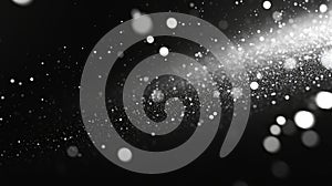 Black and white speckle pattern, a dense array of white dots on background creating textured, abstract design