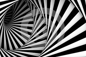 Black and white spiral