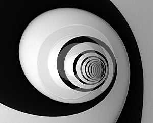 Black And White Spiral