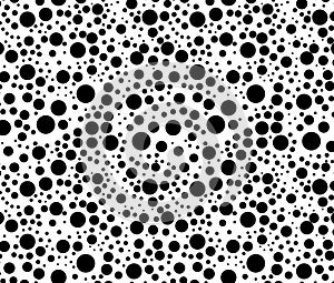 Black And White Spots Dots Mania Pattern