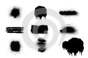 Black and white spray paint background texture photo