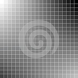 Black and white square mosaic background
