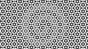 Black and White Star Background Pattern Design