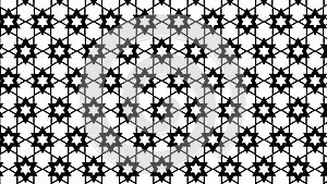 Black and White Star Pattern