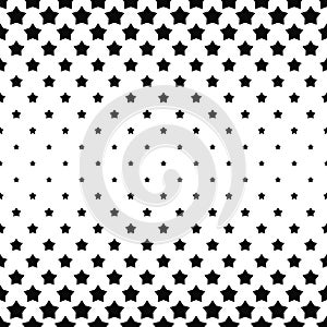 Black and white star pattern background