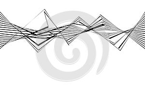 Black and white stripe line abstract graphic optical art