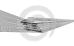 Black and white stripe line abstract graphic optical art