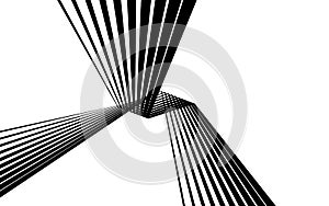 Black and white stripe line abstract graphic optical art