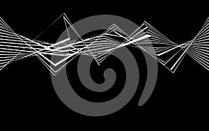 Black and white stripe line abstract graphic optical art