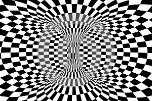 black and white stripe, Repeating lines, 3d rendering