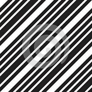 Black and White Stripe seamless pattern background in diagonal style