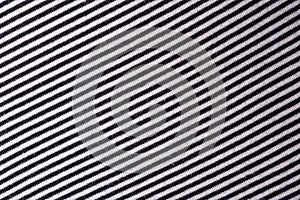 Black and White Striped Fabric Texture