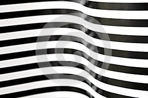 Black and white stripes curving 2