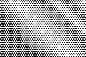 Black white subtle diagonal dotted gradient. Half tone background.