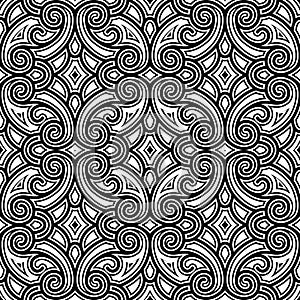 Black and white swirly pattern