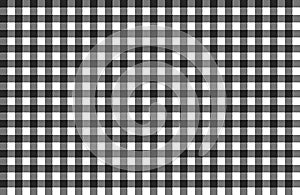 Black and white tablecloth background texture